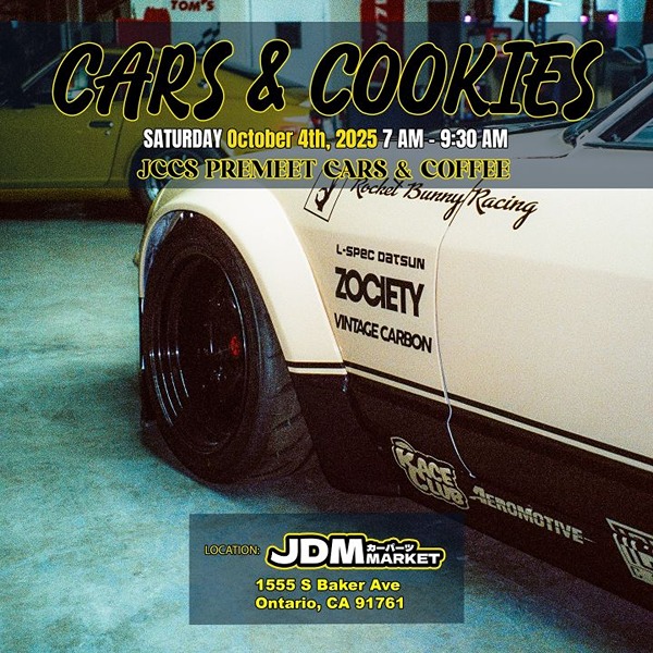 Cars And Cookies flyer 2025